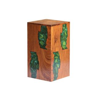 Urnas de cremación de resina de palisandro para cenizas humanas, urnas de entierro para adultos para columbario, caja de madera, cenizas funerarias grandes - Product Image 1