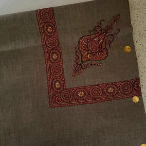 Châle Pashmina Premium comme shahtoosh qualité Turma broderie à la main Kashmiri pour hommes carré Style arabe tête Turban et écharpe - Product Image 1