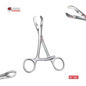 Orthopedic Stainless Steel Bone Holding Reduction Forceps 140mm 160mm Toothed Hospital Surgery Forceps for Spinal Fracture 2 Pcs - Product Image 3