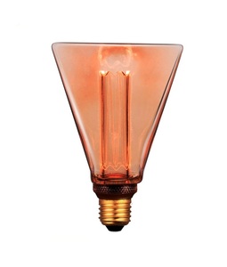 Lámpara decorativa de filamento LED, ámbar diamante, E27, 4W, 200Lm, 1800K (F-Bright 2601987) - Product Image 1