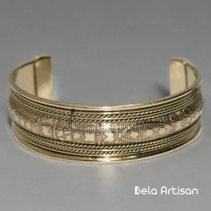 Brazalete de latón chapado en oro Joyería elegante al por mayor para boutiques y minoristas para pedir a granel - Product Image 6