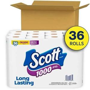 Scott 1000 Toilet Paper, 20 <b>Rolls</b> - Product Image 2