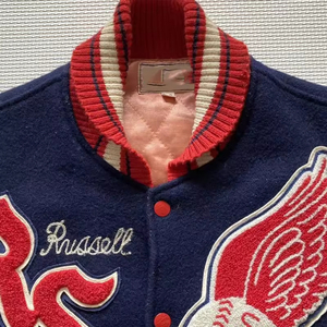 OEM personalizado de los hombres de la Universidad Varsity chaqueta Chenille bordado Bomber Varsity béisbol PU chaqueta de cuero para los hombres - Product Image 3