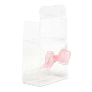 Clear Bow Top <b>Party</b> Favor <b>Boxes</b> - Product Image 2
