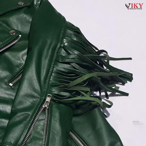 Veste de moto en cuir véritable pour enfants Qualité supérieure Nouvelle arrivée Produit portable Vestes pour enfants VIKY INDUSTRIES - Product Image 5