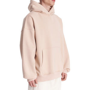 Pull à capuche en coton 100% pour hommes, vêtements de sport décontractés, Logo personnalisé, coton mélangé, teint uni, pour l'hiver - Product Image 5