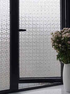 <span class=keywords><strong>Film</strong></span> adhésif statique pour fenêtre, sans colle, imperméable, protection de la vie privée, installation et retrait faciles, pour salle de bain, bureau et décoration intérieure - Product Image 2