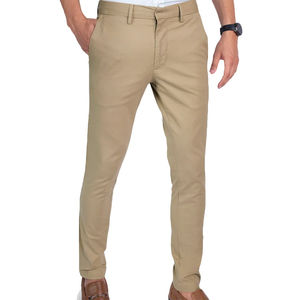 Pantalons chino pour hommes de haute qualité les plus exigeants en couleurs et tailles personnalisées Pantalons chino de coupe régulière pour hommes à vendre Taille OEM - Product Image 1