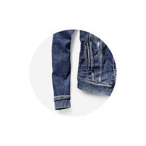 Veste en jean pour homme à longue durée de vie, conçue avec des coutures renforcées, une texture lisse et une esthétique décontractée moderne de rue - Product Image 4