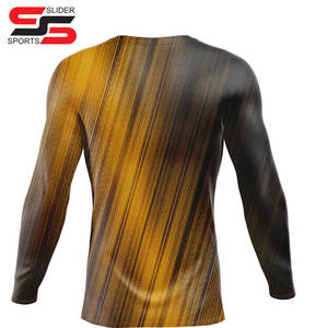 OEM Unisex Hombres Manga Larga MMA Rashguard Camiseta Deportiva Logotipo Personalizado Poliéster Sublimación En Blanco Surf Compresión Tamaño Adulto - Product Image 2