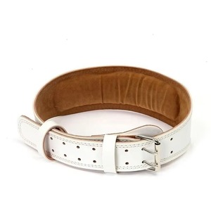 New Style Cowhide Suede Leather Weightlifting Lever Buckle Belt 4" Wide Handmade Leather Belt <b>Gym</b> Fitness Power Lifting Lever B - Product Image 4