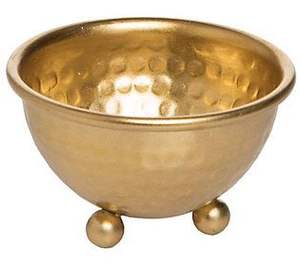 Tazón para servir de fechas de Chocolates, tazón de servidor de dulces de Metal martillado, tazón decorativo al por mayor de Indian Metal World - Product Image 2