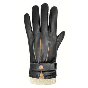 Gants en cuir de chèvre décontractés d'hiver en gros pour femmes, gants simples et élégants pour le ski, fabricant direct - Product Image 5