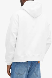 Sudadera con capucha blanca de gran tamaño Sudadera con capucha blanca unisex de moda para hombre con manga icónica Marca de diseñador informal y elegante - Product Image 2