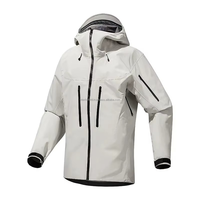 Veste de ski et snowboard unisexe OEM pour l'hiver, coque rigide, imperméable, coutures thermosoudées, respirante, fermeture éclair, impression par transfert thermique