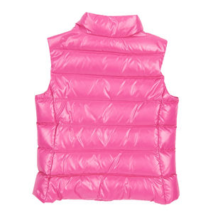 Gilet matelassé en toile imperméable pour femme avec col à capuche sans manches léger rembourré court matelassé vêtements d'extérieur chauds d'hiver - Product Image 5