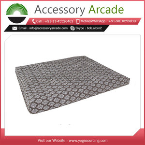 Wholesale Custom Removable and Washable Meditation Cushion Buckwheat Zafu Zabuton Sets 60*60*5cm * <b>Mat</b> Memory Solid - Product Image 2