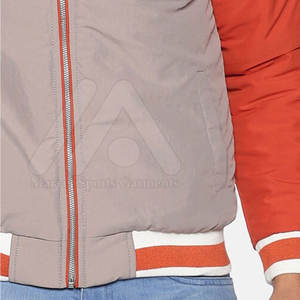 Chaqueta Bomber Tejida Personalizada al por Mayor para Hombre con Cuello Alto, Procesamiento Impermeable y Logotipo Impreso - Product Image 6