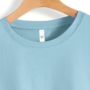 Vente chaude T-shirt jeunes dames personnalisé nouveau Design 100% coton surdimensionné bonne qualité avec logo décoration meilleur prix - Product Image 3