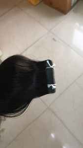 Extensions de cheveux de qualité supérieure, vague temple du sud de l'Inde, cheveux vierges Remy, doux, naturels, de haute qualité, cheveux humains, fabrique indienne, à clipser - Product Image 3