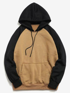 Sweat à capuche personnalisé pour homme, basique, avec bande latérale, de haute qualité, en polaire épaisse, imprimé, 100% coton, uni, pour l'hiver - Product Image 4