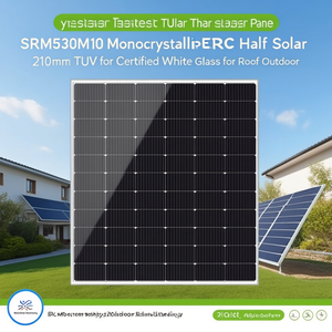 Panneau solaire monocristallin PERC demi-cellule Solaroom Technology SRM530M10 210 mm certifié TUV pour verre blanc pour toiture extérieure - Product Image 3
