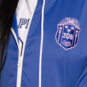 Zeta All Weather Windbreaker <b>Jacket</b> with Hood and ZPB Logo for Sorority Events and Outdoor Apparel - Product Image 6