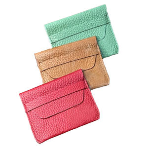 Tarjetero de cuero PU personalizado tarjetero delgado de bolsillo metálico con nombre - Product Image 3