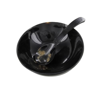 Ensemble cuillère et bol en corne de buffle Tailles sur mesure pour la décoration de la maison Bol en corne de buffle Produit de haute qualité