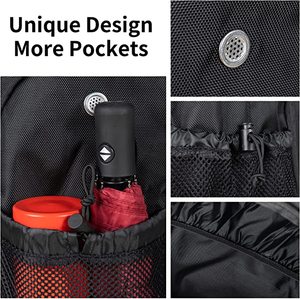 Unisex New Design <b>Basketball</b> Backpack Waterproof Outdoor Sports Equipment Bag with Ball Compartment <b>Shoe</b> Pocket Polyester Lining - Product Image 5