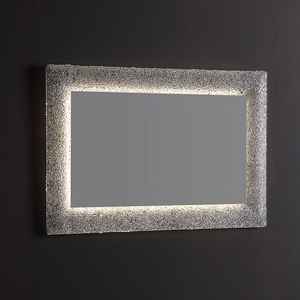 Espejo Decorativo de Vidrio Fundido Retroiluminado con Efecto Brillante, Color ICE, 90X62 - Product Image 1