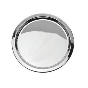 Bandeja de servicio de metal sólido de diseño personalizado al por mayor bandeja de exhibición de desayuno de acero con características decorativas para uso doméstico - Product Image 3