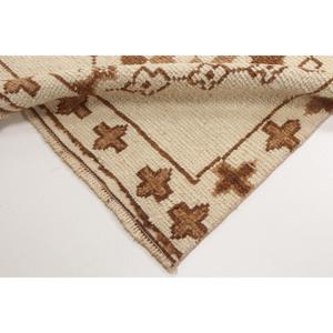 Vintage Turkish Rug 3.4x12.9 ft (105x394 cm), <b>Brown</b> Abstract Rug - Product Image 5