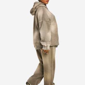 Nouveaux pantalons de survêtement pour femmes, élastiques, 100% coton, logo imprimé à l'écran, pantalon de jogging ample et pantalon de survêtement pour femmes - Product Image 3