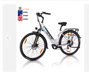 Vélo Électrique Hybride en Aluminium à Cadre Bas 700C 500W, E-Bike Urbain 48V 10.4AH, Entrepôt UE/Royaume-Uni Intégré - Product Image 1