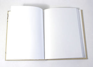 Sellos de chuletas postales a la antigua, cuaderno de estilo comercial, cubierta dura, pájaro multicolor, papel de yute impreso para regalo - Product Image 3