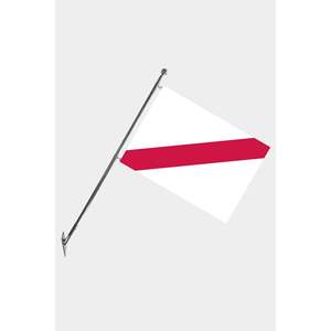 Ensemble de mât de drapeau télescopique Namibie avec drapeaux et bannières en polyester imprimés numériquement à fixation murale - Product Image 1