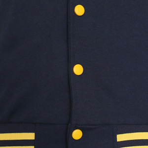 Veste universitaire en toile de laine et cuir pour homme, décontractée, unie, d'hiver, respirante, confortable, en solde, prix le plus bas - Product Image 3