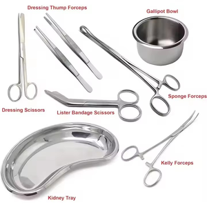 REGENSIS SURGICAL Surgical Dressing Instruments Set Manual Steel Tools First Aid Wound Care 8 Pieces Professionals Clinics - Product Image 6