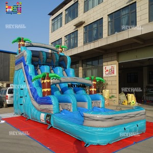 Hot Sale Water Slide <strong>Inflatable</strong> Commercial Marble Dual lane Adult Water Slide <strong>Inflatable</strong> for Party Rental - Product Image 3
