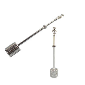 Reusable <b>Tea</b> Ball Stainless Steel Loose Leaf Spices <b>Tea</b> <b>Infuser</b> with Push Handle Strainers Filter <b>for</b> Home Office at wholesale - Product Image 3