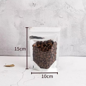 High Quality Moisture Proof Stand Up Pouch One Side Transparent One Side Aluminum Foil Resealable Zipper <b>Bag</b> for Food Packaging - Product Image 6