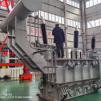 Transformateur toroïdal à bobinage en cuivre, immergé dans l'huile, haute tension, 60MVA 120MVA, triphasé, 110kv 132kv, ISO9001