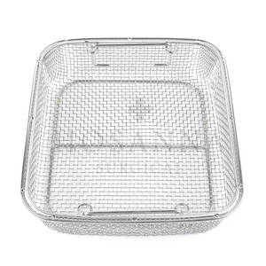 ตะกร้าถาดตาข่ายสำหรับฆ่าเชื้อทางการแพทย์ใช้ในการผ่าตัดตะกร้าถาดตาข่ายลวดสำหรับใช้ในการฆ่าเชื้อ - Product Image 4