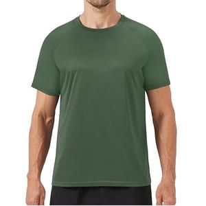 T-shirts surdimensionnés de gymnastique pour hommes coupe régulière logo graphique personnalisé chemise de fitness en coton polyester pour entraînement sportif - Product Image 1