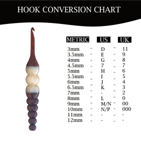 Ensemble de crochets ergonomiques en palissandre Aiguille à tricoter personnalisée portable avec crochet en palissandre pour tricoter à la main Style simple - Product Image 3