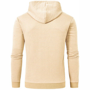 Sweat à capuche pull-over pour hommes coupe régulière Sweat-shirt surdimensionné unisexe en coton uni avec logo personnalisé Sweat à capuche unisexe Street Wear - Product Image 3
