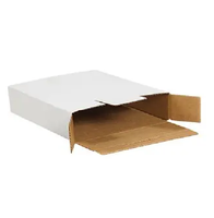 Boîtes de rangement en papier kraft blanc 3 plis recyclables 6x4x2 pouces, légères et durables, pour petits produits