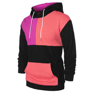 Men's Custom Logo Pullover 100% Cotton <b>Fleece</b> Oversized Crew Neck Embroidered Striped Sweatshirt - Product Image 5