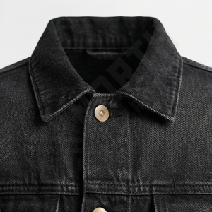 Chaqueta Vaquera de Mezclilla para Hombre, Estilo Vintage, Lavado Desgastado, Cuello Alto, Reversible, Prenda Exterior Moderna - Product Image 4